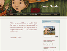 Tablet Screenshot of laurelsnyder.com